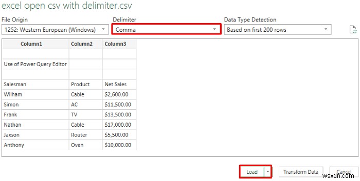 วิธีการเปิด CSV ด้วยตัวคั่นใน Excel (6 วิธีง่ายๆ)