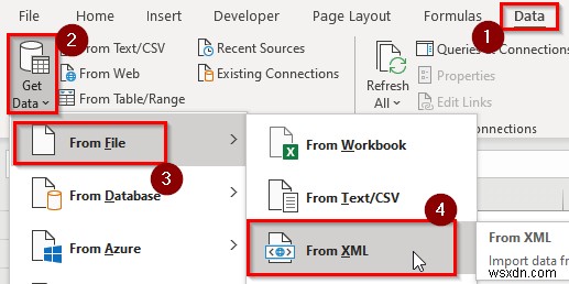 วิธีการแปลง XML เป็นคอลัมน์ใน Excel (4 วิธีที่เหมาะสม)