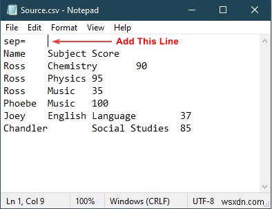 [แก้ไข:] Excel กำลังเปิดไฟล์ CSV ในหนึ่งคอลัมน์ (โซลูชัน 3 รายการ)