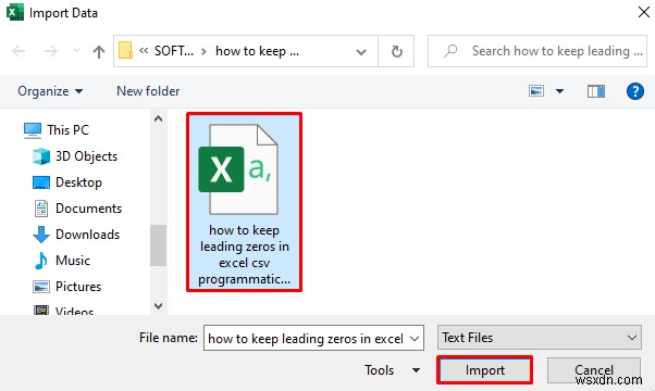 วิธีรักษาค่าศูนย์นำหน้าใน Excel CSV โดยทางโปรแกรม