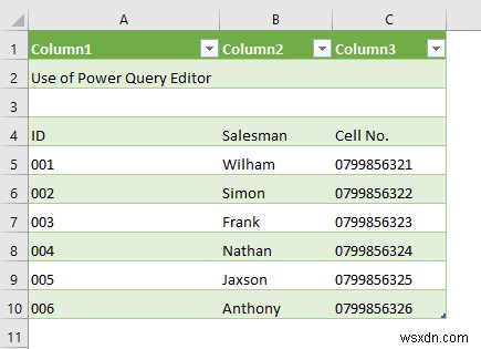 วิธีรักษาค่าศูนย์นำหน้าใน Excel CSV โดยทางโปรแกรม