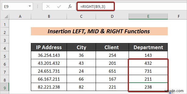 วิธีแยกข้อความเป็นคอลัมน์โดยอัตโนมัติด้วยสูตรใน Excel