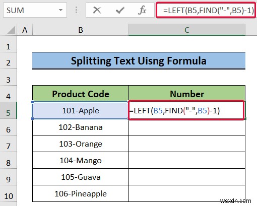 วิธีการแปลงคอลัมน์เป็นข้อความด้วยตัวคั่นใน Excel