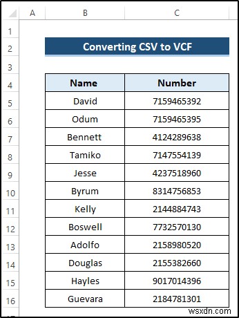 วิธีการแปลงไฟล์ CSV เป็น VCF โดยใช้ Excel (ด้วยขั้นตอนง่ายๆ)