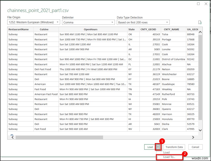 วิธีการเปิดไฟล์ CSV ขนาดใหญ่ใน Excel (2 วิธีง่ายๆ)