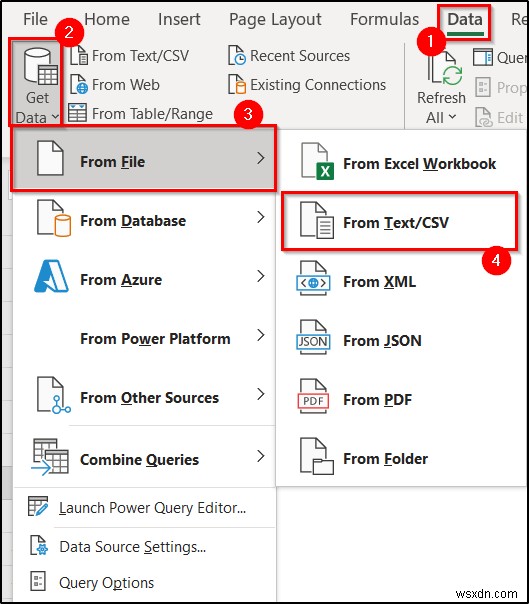 วิธีการเปิดไฟล์ CSV ขนาดใหญ่ใน Excel (2 วิธีง่ายๆ)