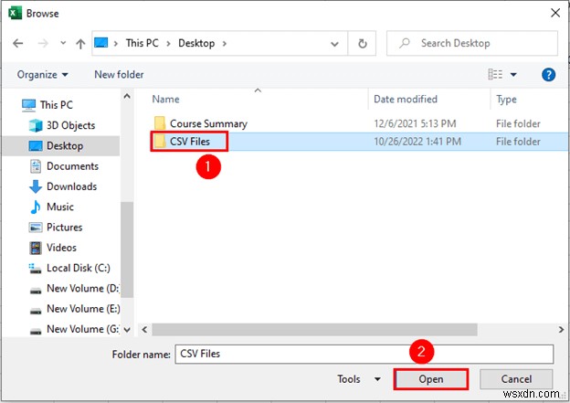 วิธีการรวมไฟล์ CSV หลายไฟล์เป็นสมุดงานเดียวใน Excel