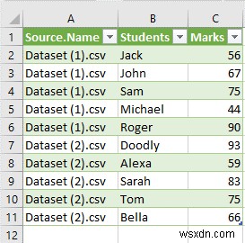 วิธีการรวมไฟล์ CSV หลายไฟล์เป็นสมุดงานเดียวใน Excel