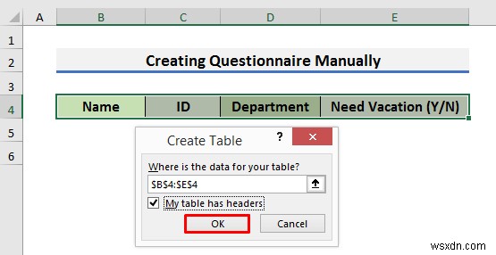 วิธีสร้างแบบสอบถามใน Excel (2 วิธีง่ายๆ)