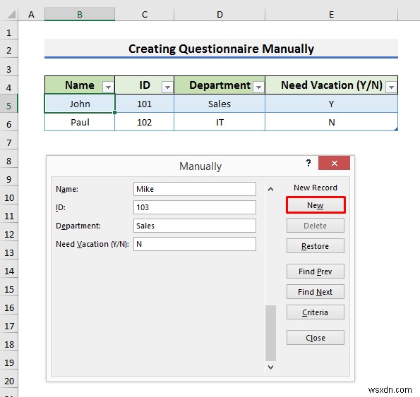 วิธีสร้างแบบสอบถามใน Excel (2 วิธีง่ายๆ)