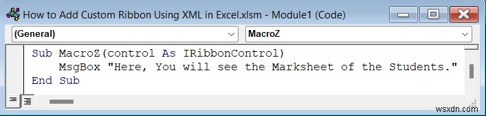 วิธีการเพิ่ม Ribbon แบบกำหนดเองโดยใช้ XML ใน Excel