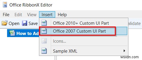 วิธีการเพิ่ม Ribbon แบบกำหนดเองโดยใช้ XML ใน Excel