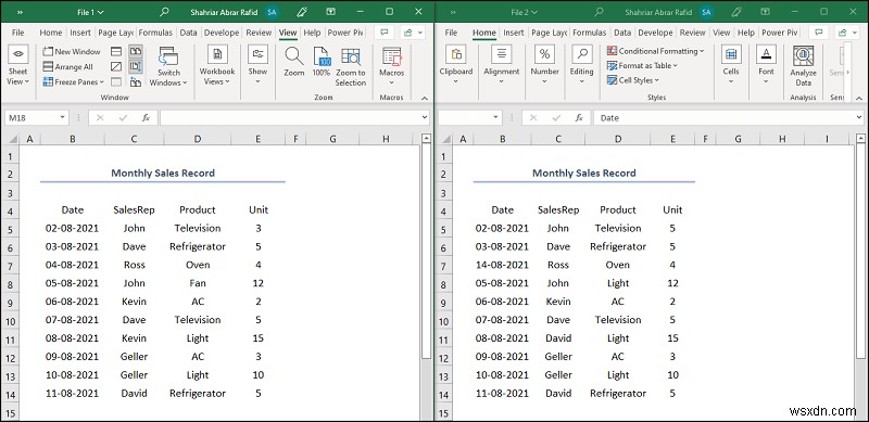 วิธีเปรียบเทียบไฟล์ CSV 2 ไฟล์ใน Excel (6 วิธีง่ายๆ)
