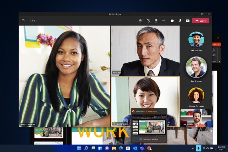 Microsoft Teams ที่จะรวมเข้ากับ Windows 11 โดยตรง