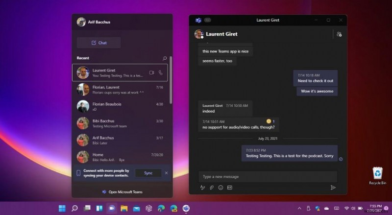 แอปแชท Microsoft Teams บน Windows 11 จำเป็นต้องปรับปรุงก่อนที่จะมาแทนที่ Skype