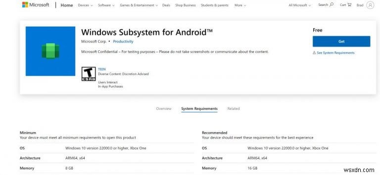พบตัวยึดตำแหน่งแอพ Android ใน Windows 11s Microsoft Store 
