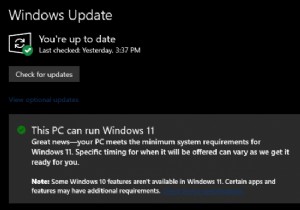 Windows Update จะบอก Windows 10 Insiders ที่เลือกว่าพีซีของพวกเขาสามารถเรียกใช้ Windows 11 ได้หรือไม่