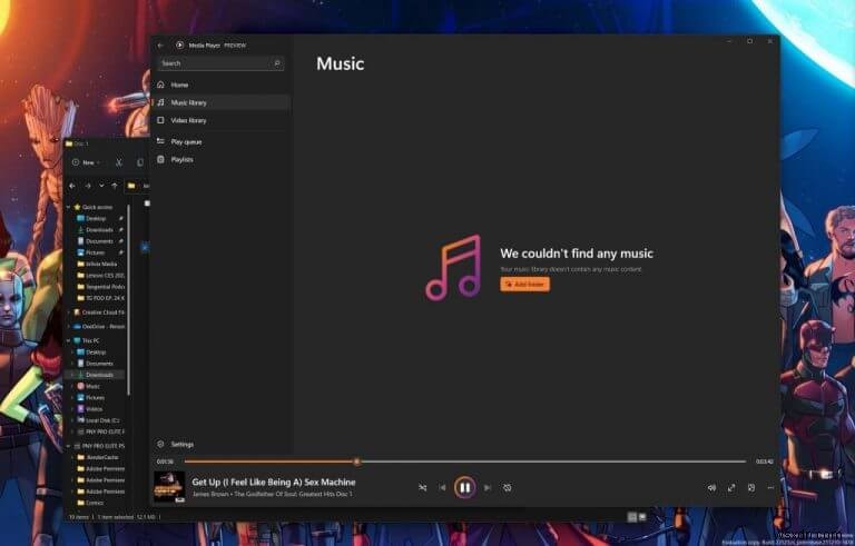 Groove Music player อัปเดตและแทนที่ด้วย Windows 11 Media Player ใหม่สำหรับบางรุ่น