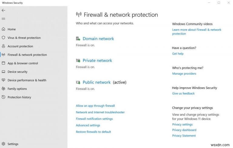 วิธีปิดการใช้งาน Windows Firewall ใน Windows 10 หรือ Windows 11