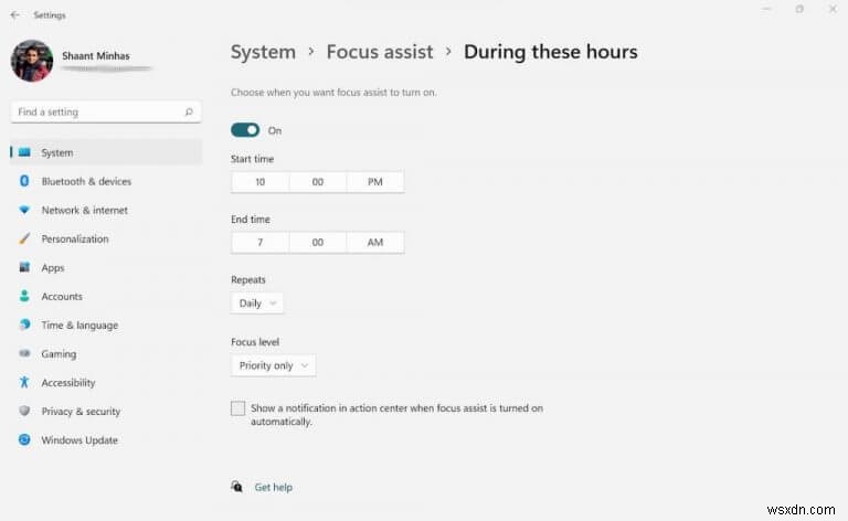 วิธีใช้ Focus Assist (จะเรียกว่า Focus) ใน Windows 10 หรือ Windows 11