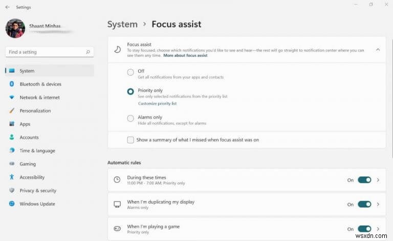 วิธีใช้ Focus Assist (จะเรียกว่า Focus) ใน Windows 10 หรือ Windows 11