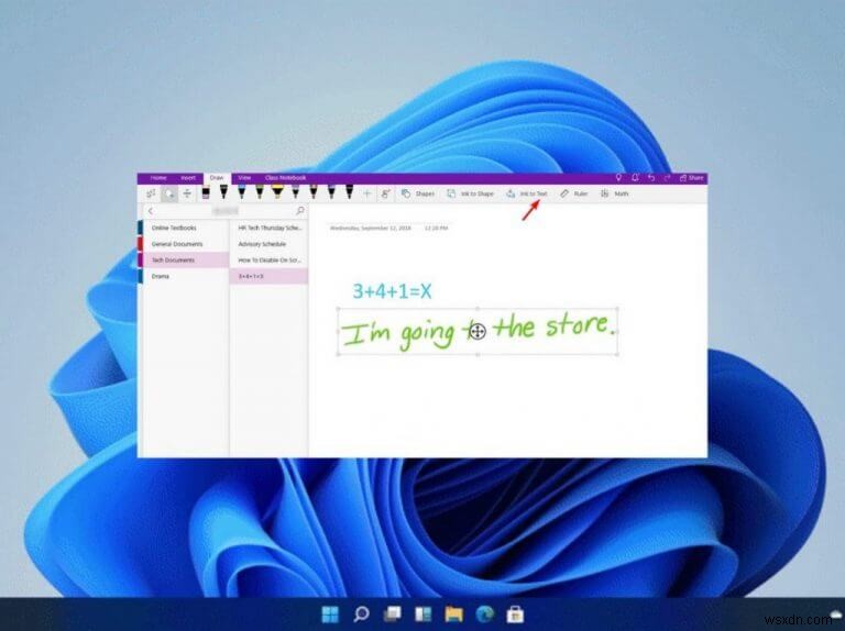 วิธีใช้การรู้จำลายมือใน Microsoft OneNote