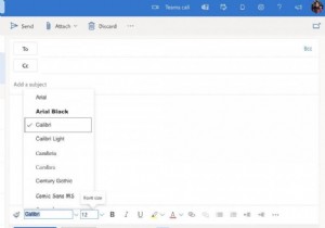 วิธีเปลี่ยนแบบอักษรใน Outlook
