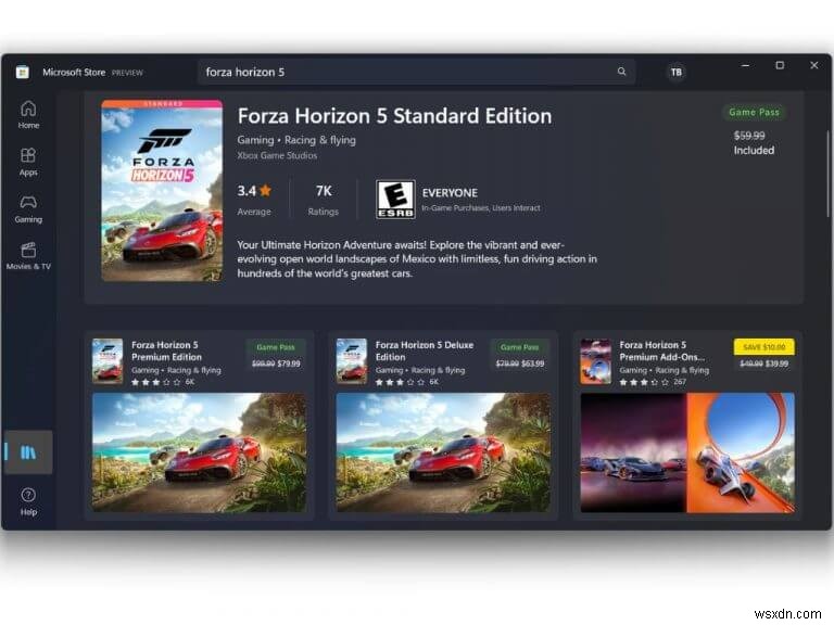 Windows 11 Insiders สามารถดาวน์โหลดชื่อ Xbox Game Pass จาก Microsoft Store โดยไม่ต้องใช้แอป Xbox