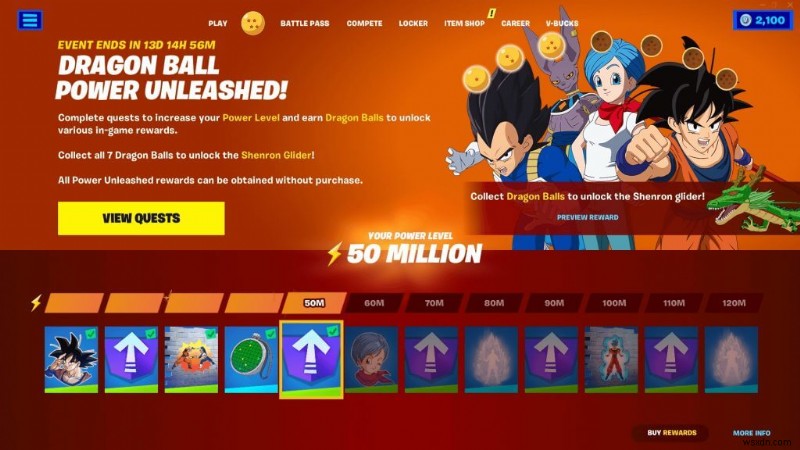 Dragon Ball Supers Goku, Vegeta, Bulma และ Beerus อยู่ใน Fortnite แล้ว