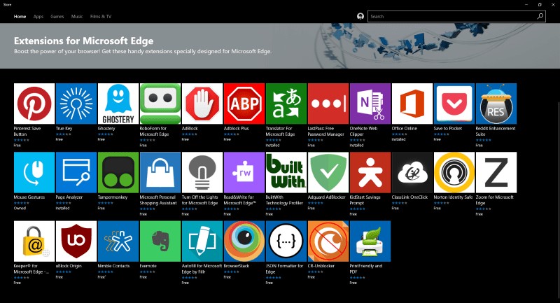 วิธีการติดตั้งและจัดการส่วนขยายสำหรับ Microsoft Edge