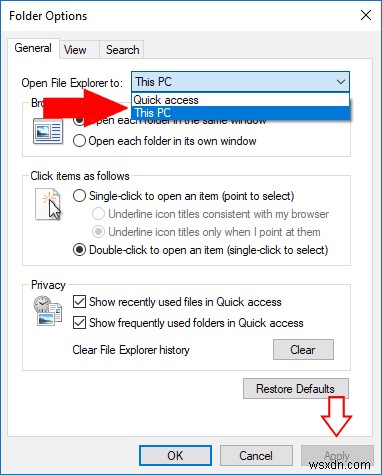 วิธีเปิด File Explorer สำหรับพีซีเครื่องนี้ใน Windows 10
