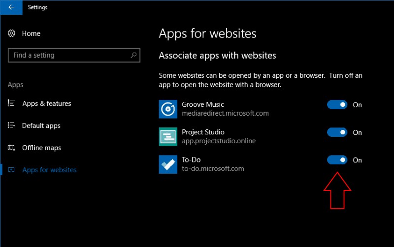 แอปสำหรับเว็บไซต์ใน Windows 10 คืออะไร