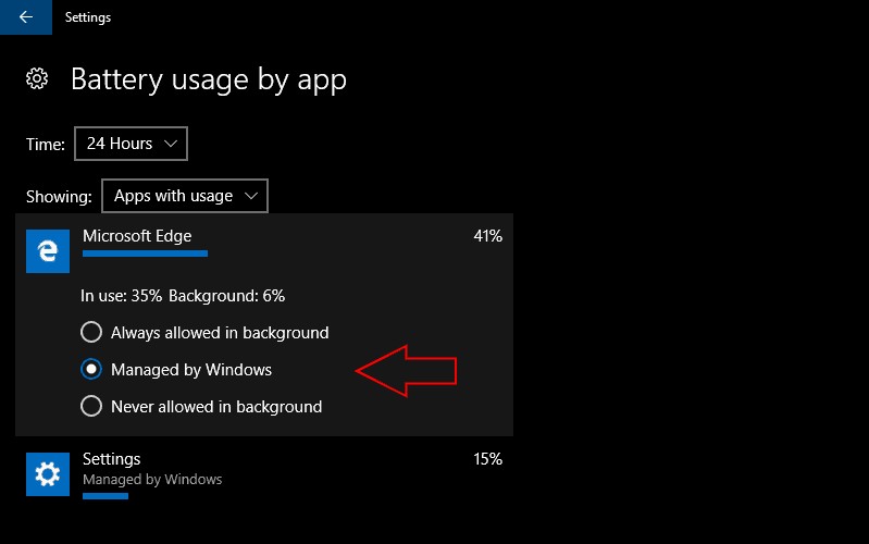 วิธีตรวจสอบจำนวนแอปที่ใช้พลังงานใน Windows 10 และ Windows 10 Mobile