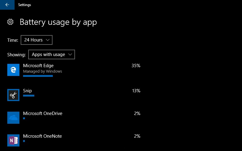 วิธีตรวจสอบจำนวนแอปที่ใช้พลังงานใน Windows 10 และ Windows 10 Mobile