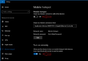 วิธีตั้งค่าฮอตสปอตมือถือใน Windows 10
