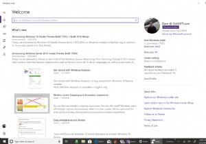 วิธีการส่งคำติชมที่ใช้งานได้ไปยังโปรแกรม Windows Insider