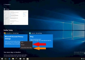 วิธีลบประวัติไทม์ไลน์ Windows 10 ของคุณ