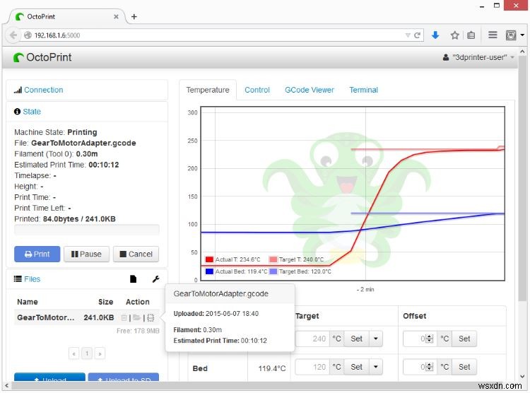 วิธีควบคุมเครื่องพิมพ์ 3 มิติด้วย Raspberry Pi