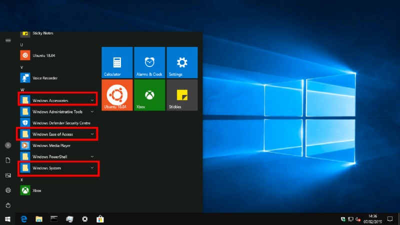 วิธีจัดระเบียบรายการแอปเมนูเริ่มใน Windows 10