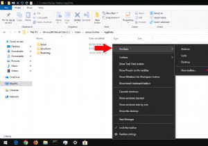 วิธีสร้างแถบเครื่องมือบนทาสก์บาร์ Windows 10 ของคุณ