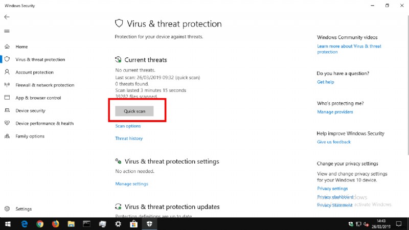วิธีการสแกนไวรัสใน Windows 10