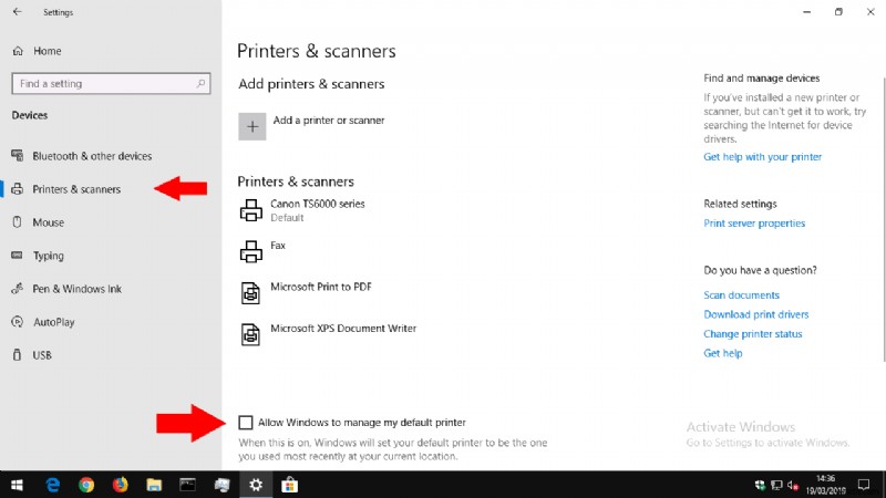 วิธีตั้งค่าเครื่องพิมพ์เริ่มต้นของคุณใน Windows 10