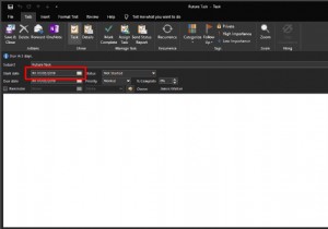 วิธีซ่อนงาน Outlook ด้วยวันที่เริ่มต้นในอนาคต