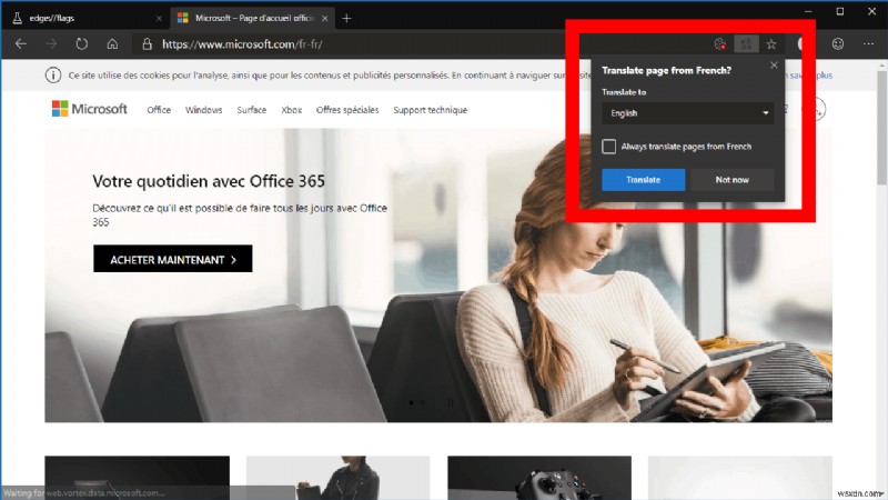 วิธีเปิดใช้งาน Microsoft Translate ในเบราว์เซอร์ Edge Dev