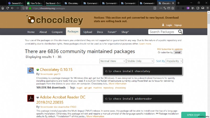 วิธีการติดตั้งและใช้งาน Chocolatey ตัวจัดการแพ็คเกจที่อร่อยสำหรับ Windows 10