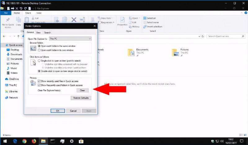 วิธีล้างไฟล์และโฟลเดอร์ล่าสุดจาก Windows 10 File Explorer