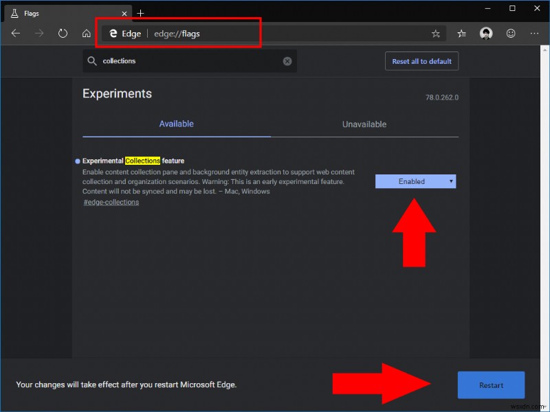 วิธีใช้คอลเล็กชันใน Microsoft Edge Insider