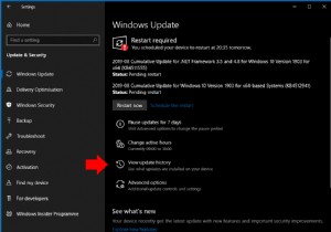 วิธีดูการอัปเดตที่ติดตั้งใน Windows 10