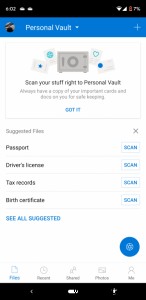 วิธีใช้ OneDrive Personal Vault