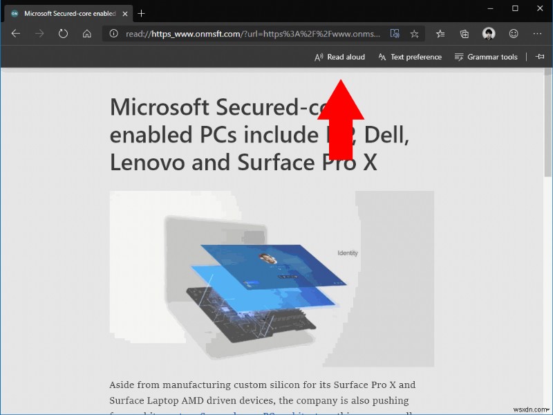 วิธีฟังหน้าเว็บและบทความแบบออกเสียงใน Edge Insider